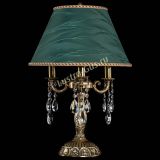 Бронзовая настольная лампа Аврора №3 Журавлик с абажуром в Саратове