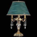 Бронзовая настольная лампа Аврора №3 Журавлик с абажуром в Саратове