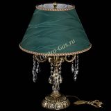 Бронзовая настольная лампа Аврора №3 Журавлик с абажуром в Саратове