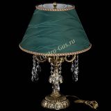 Бронзовая настольная лампа Аврора №3 Звездочка с абажуром в Саратове