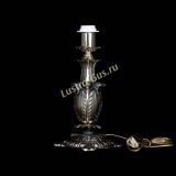 Бронзовая настольная лампа Делия №1 с абажуром в Саратове