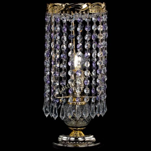 Настольная лампа Диана Карандаш фиолетовая в Саратове Гусь Хрустальный