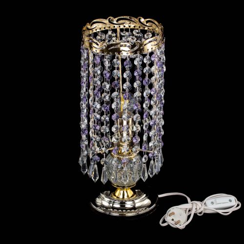 Настольная лампа Диана Карандаш фиолетовая в Саратове Гусь Хрустальный