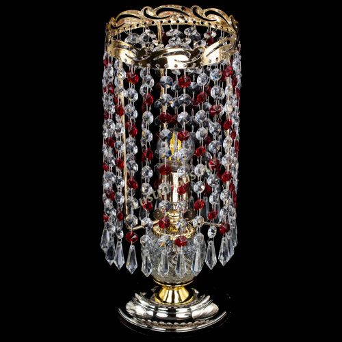 Настольная лампа Диана Карандаш красная в Саратове Гусь Хрустальный