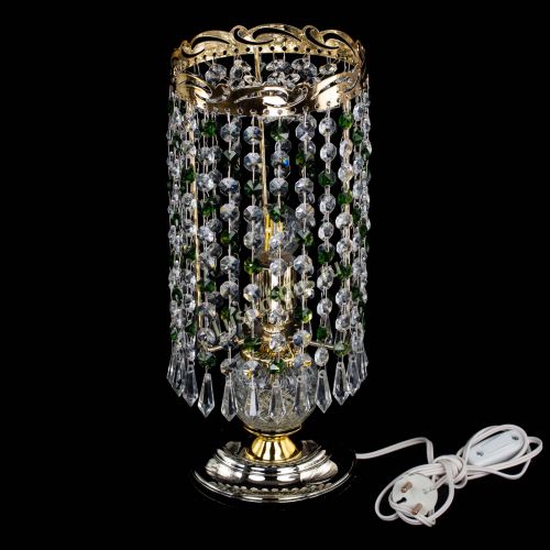 Настольная лампа Диана Карандаш зеленая в Саратове Гусь Хрустальный