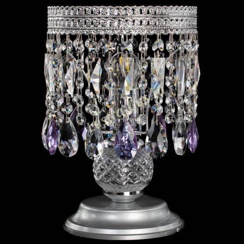 Настольная лампа Флоренция №1 фиолетовая в Саратове Гусь Хрустальный