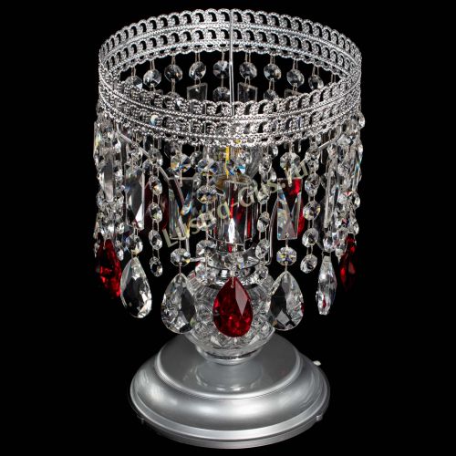 Настольная лампа Флоренция №1 красная в Саратове Гусь Хрустальный