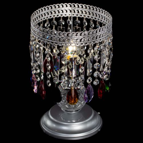 Настольная лампа Флоренция №1 разноцветная в Саратове Гусь Хрустальный