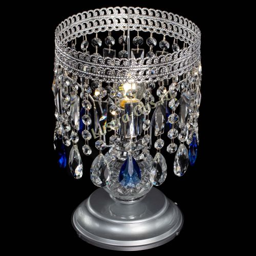 Настольная лампа Флоренция №1 синяя в Саратове Гусь Хрустальный