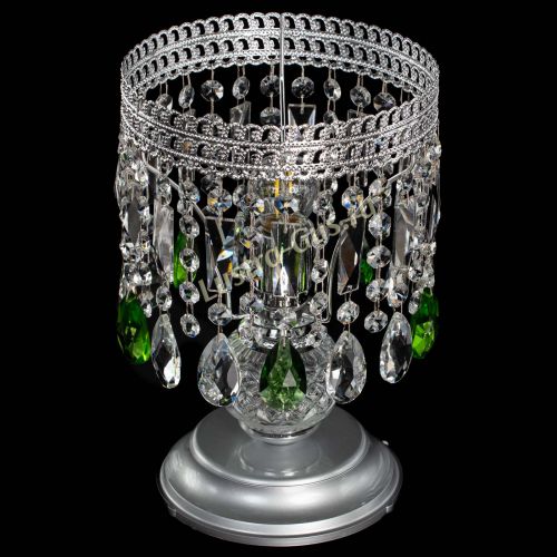 Настольная лампа Флоренция №1 зеленая в Саратове Гусь Хрустальный