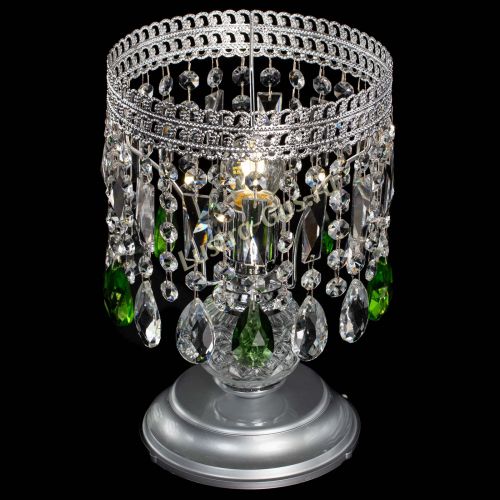 Настольная лампа Флоренция №1 зеленая в Саратове Гусь Хрустальный