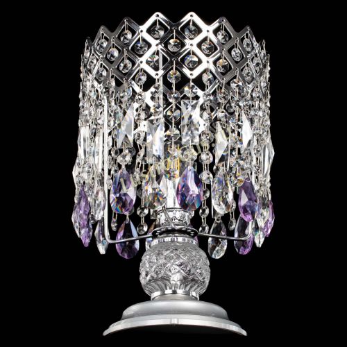 Настольная лампа Корона №1 фиолетовая в Саратове Гусь Хрустальный