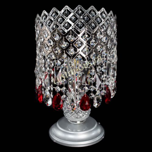 Настольная лампа Корона №1 красная в Саратове Гусь Хрустальный