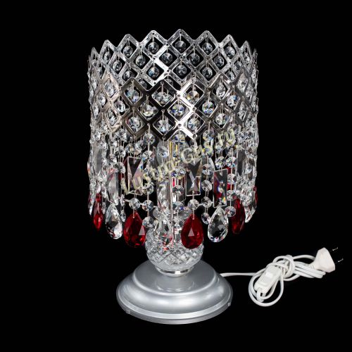 Настольная лампа Корона №1 красная в Саратове Гусь Хрустальный