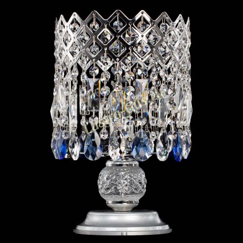 Настольная лампа Корона №1 синяя в Саратове Гусь Хрустальный