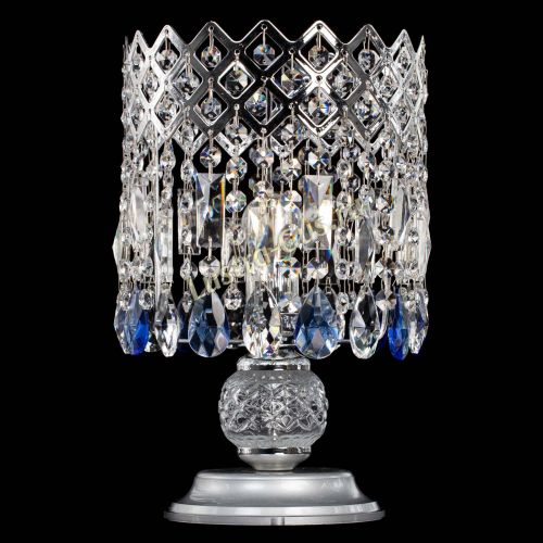 Настольная лампа Корона №1 синяя в Саратове Гусь Хрустальный