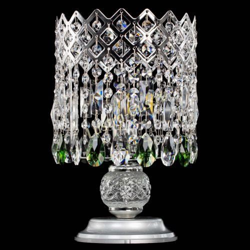 Настольная лампа Корона №1 зеленая в Саратове Гусь Хрустальный
