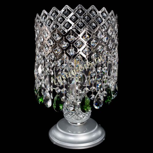 Настольная лампа Корона №1 зеленая в Саратове Гусь Хрустальный
