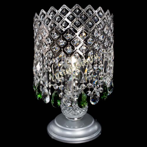 Настольная лампа Корона №1 зеленая в Саратове Гусь Хрустальный