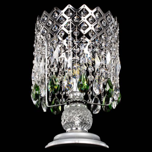 Настольная лампа Корона №1 зеленая в Саратове Гусь Хрустальный