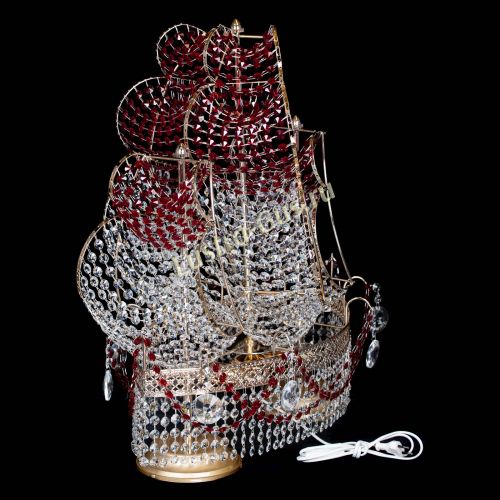 Настольная лампа Корвет № 2 Венеция красный в Саратове Гусь Хрустальный