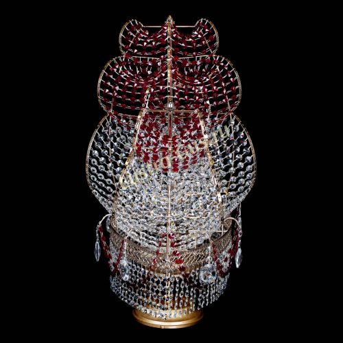 Настольная лампа Корвет № 2 Венеция красный в Саратове Гусь Хрустальный