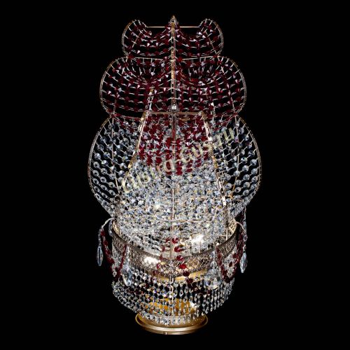 Настольная лампа Корвет № 2 Венеция красный в Саратове Гусь Хрустальный