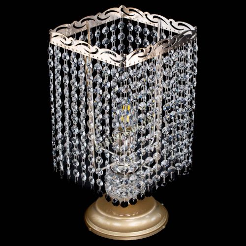 Настольная лампа Квадрат оптикон №1 черная в Саратове Гусь Хрустальный