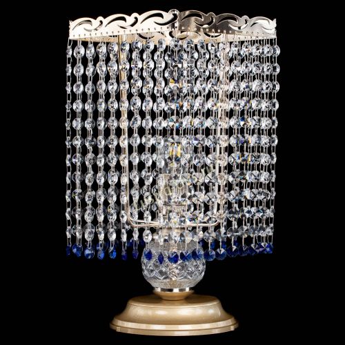 Настольная лампа Квадрат оптикон №1 синяя в Саратове Гусь Хрустальный