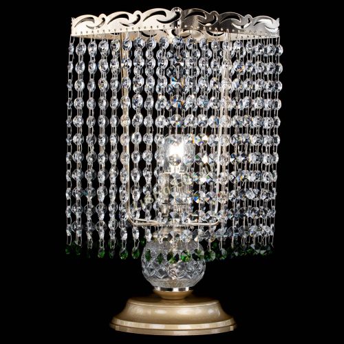 Настольная лампа Квадрат оптикон №1 зеленая в Саратове Гусь Хрустальный