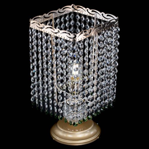 Настольная лампа Квадрат оптикон №1 зеленая в Саратове Гусь Хрустальный