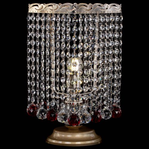 Настольная лампа Квадрат шар красная в Саратове Гусь Хрустальный