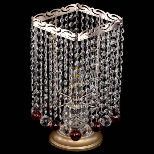 Настольная лампа Квадрат шар красная в Саратове Гусь Хрустальный