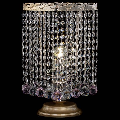 Настольная лампа Квадрат шар розовая в Саратове Гусь Хрустальный