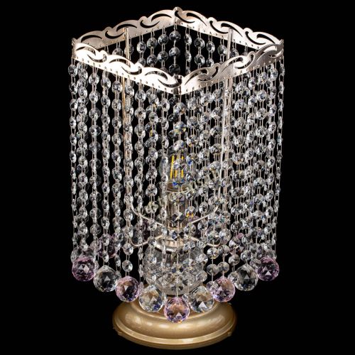 Настольная лампа Квадрат шар розовая в Саратове Гусь Хрустальный