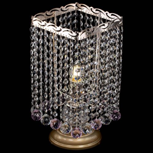 Настольная лампа Квадрат шар розовая в Саратове Гусь Хрустальный