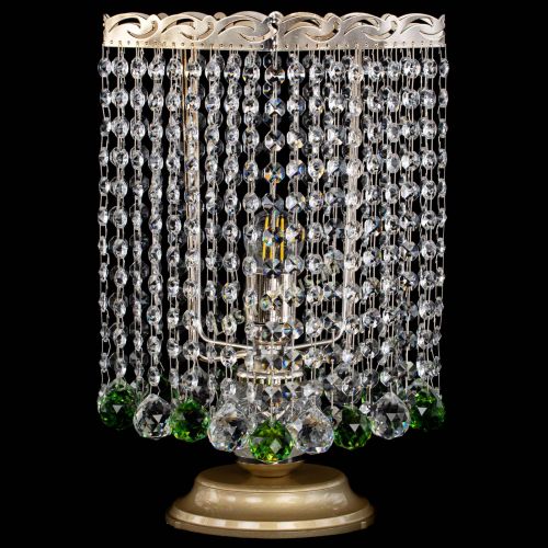 Настольная лампа Квадрат шар зеленая в Саратове Гусь Хрустальный