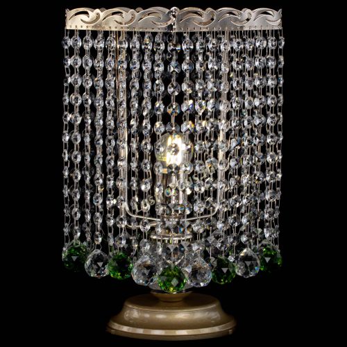 Настольная лампа Квадрат шар зеленая в Саратове Гусь Хрустальный