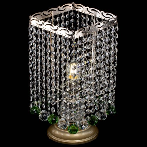 Настольная лампа Квадрат шар зеленая в Саратове Гусь Хрустальный