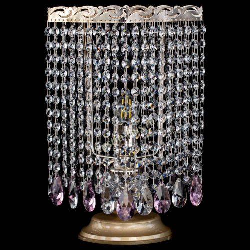 Настольная лампа Квадрат журавлик розовая в Саратове Гусь Хрустальный