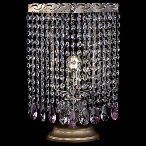 Настольная лампа Квадрат журавлик розовая в Саратове Гусь Хрустальный