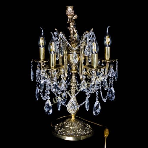 Бронзовая настольная лампа Луиза №5/2 баден в Саратове Гусь Хрустальный