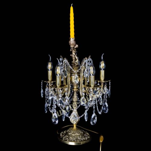 Бронзовая настольная лампа Луиза №5/2 баден в Саратове Гусь Хрустальный