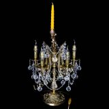 Бронзовая настольная лампа Луиза №5/2 шар в Саратове