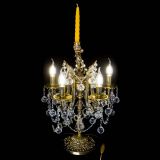 Бронзовая настольная лампа Луиза №5/2 шар в Саратове