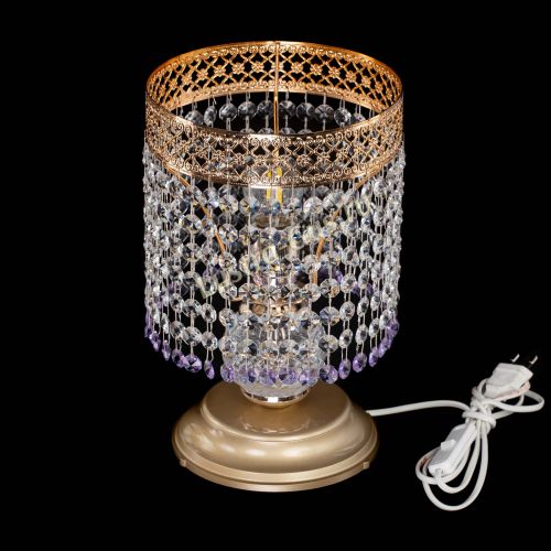 Настольная лампа Венеция №1 мини фиолетовая в Саратове Гусь Хрустальный