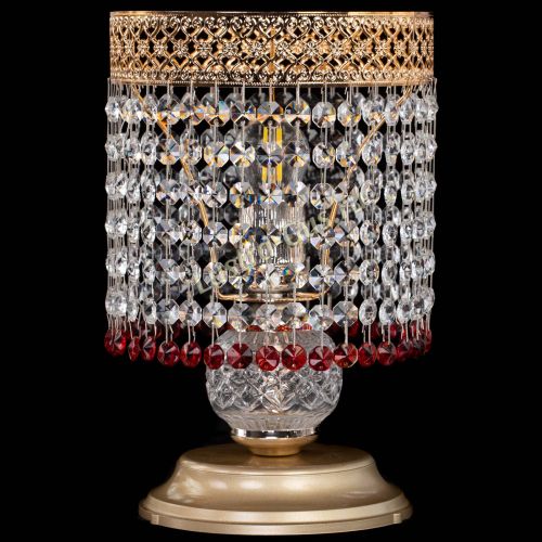 Настольная лампа Венеция №1 мини красная в Саратове Гусь Хрустальный
