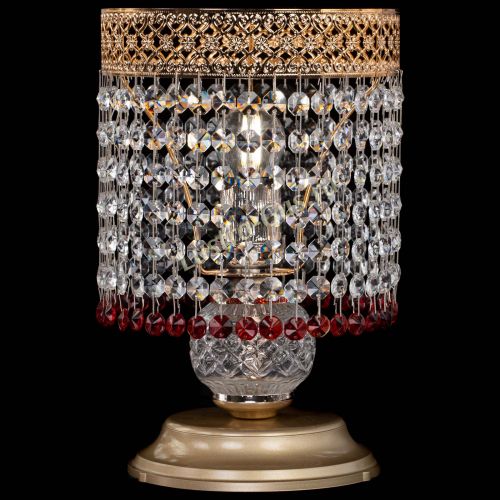 Настольная лампа Венеция №1 мини красная в Саратове Гусь Хрустальный