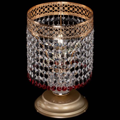 Настольная лампа Венеция №1 мини красная в Саратове Гусь Хрустальный