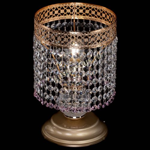 Настольная лампа Венеция №1 мини розовая в Саратове Гусь Хрустальный